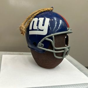 NY Giants football bird feeder